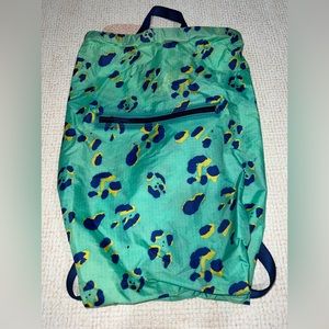 Baggu Tote Backpack - Electric Blue Abstract Animal Print